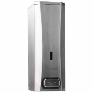 S&aelig;bedispenser, Katrin, Rust free 1 liter rustfrit st&aring;l