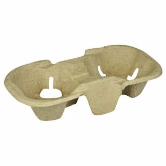 Kopholder, papir/cellulose/papir naturlig, For 2 cups kasse a 540 enheder, palle 36 kartoner Nature Line