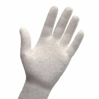 Bomuldshandsker, 8 / M Cuff 100 \% bomuld, hvid, pakke med 1200 stk