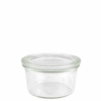 Sylteglas, Rund, &Oslash; 100, h&oslash;jde 55 Glass, transparent, pakke a 6 stk Weck F&oslash;devaregodkendt