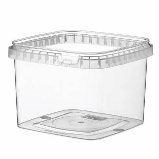 Condib&oslash;tte, Without lid kapacitet 960ml,128x128x89mm pp, transparent, SMALL, karton a 216 stk F&oslash;devaregodkendt