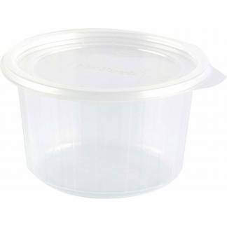 Plastbakke, Duni Fixpack, Rund, &Oslash; 112 h&oslash;jde 61 pp, transparent, karton a 700 stk F&oslash;devaregodkendt