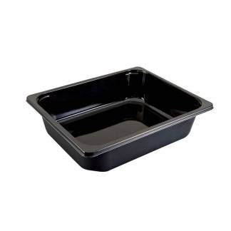 Plastbakke, F&aelig;rch, C 2325-1B, 1-rums Rektangul&aelig;r kapacitet 5195ml,265x325x80mm PET, sort, karton a 80 stk F&oslash;devaregodkendt