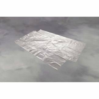 Plastikpose til tekstiler, 25 &micro;m, 600 x 950 mm, LD-PE, klar, med b&oslash;jlehul karton a 250 stk