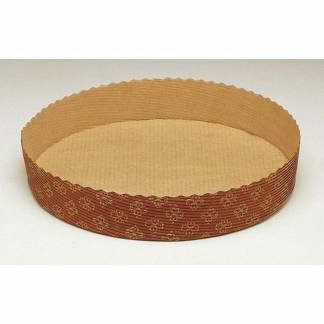 Kagemands&aelig;ske, Rund, h&oslash;jde 35 mm indvendig diameter 170.0 mm Pergamentpapir, brun, pakke med 600 stk Mazarin/Pie, F&oslash;devaregodkendt