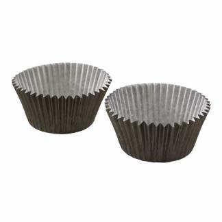 Muffin form, Rund, h&oslash;jde 35 mm indvendig diameter 50.0 mm Pergamentpapir, 70 g/m2, sort pakke a 1000 stk, Cup Cakes F&oslash;devaregodkendt