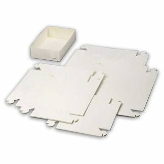 Kage&aelig;ske,150x150x45mm Pap, hvid, Nr. 1, pakke a 500 stk F&oslash;devaregodkendt