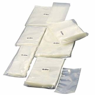 Vakuumpose&nbsp;, 90 &micro;m, 130 x 350 mm, PA+PE transparent, pakke a 1000 stk F&oslash;devaregodkendt