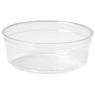 Sk&aring;l, Duni Crystal Deli kapacitet 250ml,116x116x44mm RPET, transparent, karton a 350 stk F&oslash;devaregodkendt