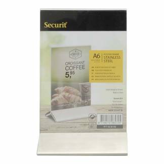 Bordskilt, Securit, A6, transparent