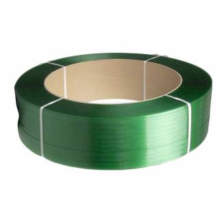 Strapb&aring;nd, RPET, 19.00 x 0.900 mm x 1000.00 m, kernediameter: 406 mm pr&aelig;get, gr&oslash;n brudstyrke Modstandsdygtig over for 660 k rullev&aelig;gt: 20.80 kg, palle a 48 ruller palle a 48 ruller