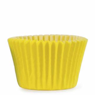 Muffin form, Rund, h&oslash;jde 50 mm indvendig diameter 35.0 mm Pergamentpapir, gul, pakke a 1000 stk F&oslash;devaregodkendt