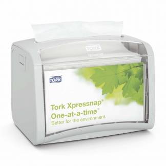 Servietdispenser, Tork, N4, Gray/Clear gr&aring;/transparent