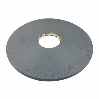 Dobbeltkl&aelig;bende tape, 12 mm x 50.00 m samlet tykkelse 1100 &micro;m kernediameter: 76 mm, Rulle, polyethylen Akryl, hvid, kasse a 25 ruller palle a 600 ruller
