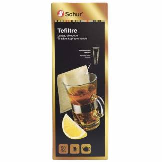 Tefilter, 233 x 37 mm, lang pakke a 50 stk