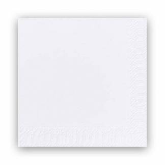 Frokostserviet, Duni, Ecoecho, 2 lag tissue, white 330mmx330mm, karton a 2000 stk