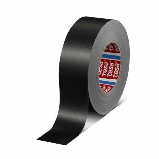 Gaffatape, TESA 4688, 48 mm x 50.00 m samlet tykkelse 260 &micro;m kernediameter: 76 mm, Rulle Polyethylen/tekstill&aelig;rred, Naturgummi sort, kasse a 18 ruller palle a 720 ruller