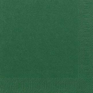 Middagsserviet, Duni, Ecoecho, 3 lag tissue, m&oslash;rkegr&oslash;n 400mmx400mm, karton a 1000 stk