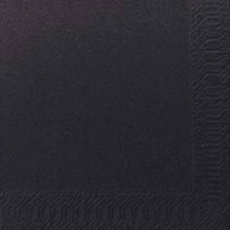 Kaffeserviet, Duni, Ecoecho, 3 lag tissue, Nordic Swan Ecolabel, sort 240mmx240mm, karton a 2000 stk