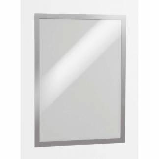 Magnetlomme, Durable Duraframe A3 selvkl&aelig;bende, metallic pakke a 2 stk