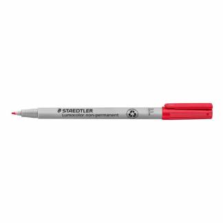 OHP-pen, Staedtler Lumocolor, 316-2 0,6MM, r&oslash;d, non-permanent