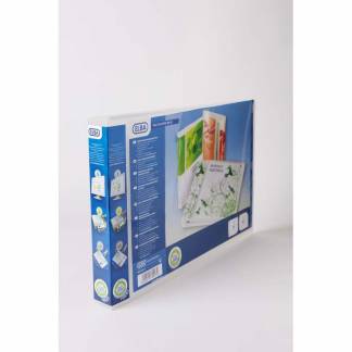 Indstiksringbing, Oxford Maxivision transparent, TV&AElig;RFORMAT, 30mm, 297x420mm antal ringe: 4