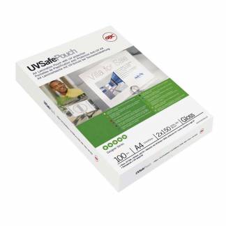 GBC Lamineringslomme UV 150my A4 (100)