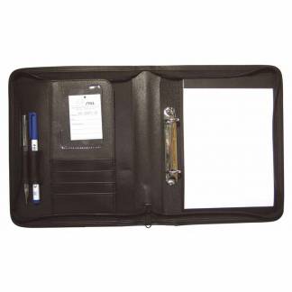 Dokumentmappe, Staedtler sort, 148x210mm, antal ringe: 2 Artificial leather