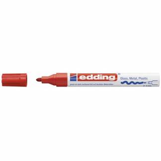 Paintmarker, Edding Ecoline, Paint 750 2-4MM, Rund spids, r&oslash;d, 702001002