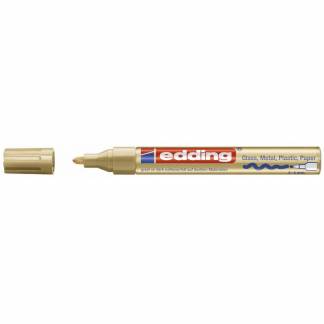 Paintmarker, Edding Ecoline, Paint 750 2-4MM, Rund spids, guld, 702001053