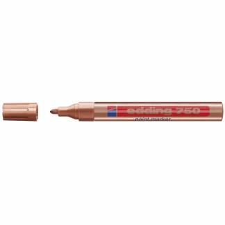 Paintmarker, Edding Ecoline, Paint 750 2-4MM, Rund spids, kobber, permanent
