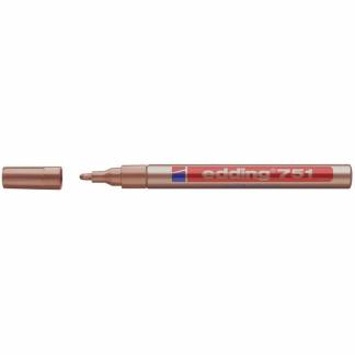 Paintmarker, Edding, PAINT 751, 1-2MM Rund spids, kobber, 702010055