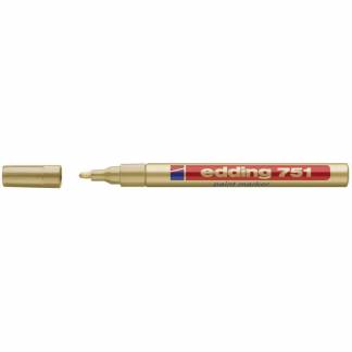 Paintmarker, Edding Ecoline, PAINT 751 1-2MM, Rund spids, guld, 702010053