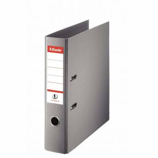 Brevordner, Esselte No.1 Power gr&aring;, 75mm, 210x297mm, antal ringe: 2 FSC Mix 70\%