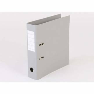 Brevordner, Q-Line gr&aring;, Metalskinne, 75mm, 210x297mm antal ringe: 2