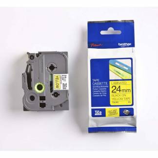 Labeltape, Brother Labeltape, TZES651 24mmx8.00m sort/gul