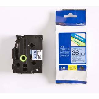Labeltape, Brother Labeltape, 36mmx8.00m sort/bl&aring;
