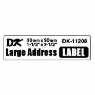 Etiket, Brother Label, DK11208 38x90mm hvid, rulle a 400 etiketter