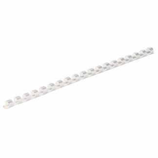 Spiralrygge, Fellowes, 21 ringe, Plast 6 hvid, antal ark: 20  pakke a 100 stk