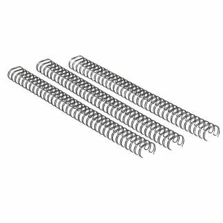 Spiralrygge, Fellowes, 3:1, Metalwire 10 METALLIC, antal ark: 80  pakke a 100 stk