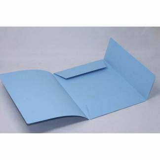 Elastikmappe, Mappe bl&aring;, 210x297mm, Karton