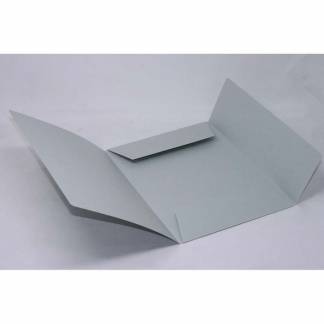 Elastikmappe, Mappe gr&aring;, 210x297mm, Karton