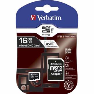 SD kort, Verbatim, Micro HC 16GB 44082 PRO class 10