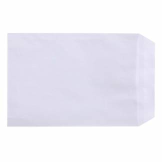 Kuvert, forskellige, Kort side &aring;ben, C4 229 x 324 mm, white, Permanent (DP 37) Opretst&aring;pende klap Selvkl&aelig;bend, 100g/m2 pakke a 100 stk palle a 36 kassees, 13724