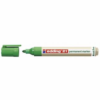 Marker, Edding Ecoline, 21, 1,5-3,0MM Rund spids, gr&oslash;n, 701040004