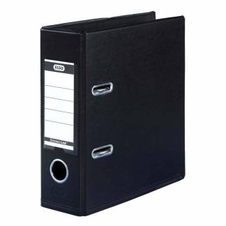Brevordner, Elba sort, 80mm, 148x210mm, antal ringe: 2 pp