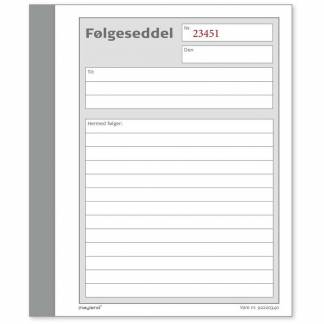 Standardblok, Mayland, Delivery note hvid, 108x150mm, 3x50 blade