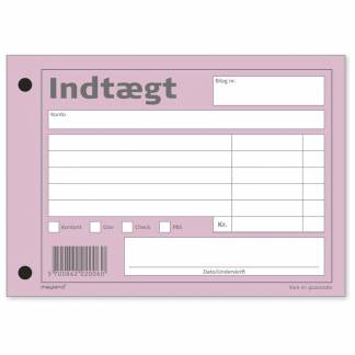 Standardblok, Mayland, Income statement hvid, 100x148mm Indt&aelig;gtsbilag, 100 blade
