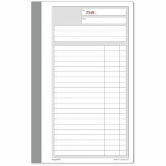 Standardblok, Mayland, Duplikatbog, hvid 108x200mm, 2x50 blade