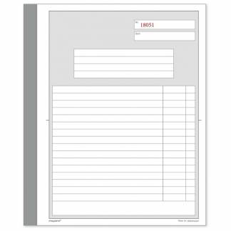 Standardblok, Mayland, Duplikatbog, hvid 148x200mm, 2x50 blade